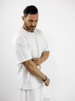 Παντελόνι Oversized Japanese & T-Shirt Oversized Μονόχρωμο Λευκό