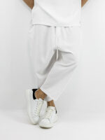Παντελόνι Oversized Japanese & T-Shirt Oversized Μονόχρωμο Λευκό