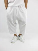 Παντελόνι Oversized Japanese & T-Shirt Oversized Μονόχρωμο Λευκό