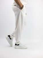 Παντελόνι Jogger Loose Fit Με Λάστιχο Πίσω & Πουκάμισο Regular Fit Λεύκο