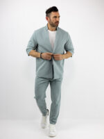 Παντελόνι Chinos Regular Fit & Overshirt Regular Fit Μέντα