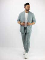 Παντελόνι Chinos Regular Fit & Overshirt Regular Fit Μέντα