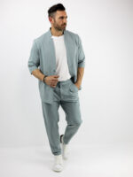Παντελόνι Chinos Regular Fit & Overshirt Regular Fit Μέντα