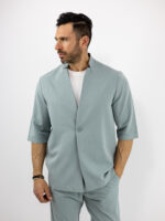 Παντελόνι Chinos Regular Fit & Overshirt Regular Fit Μέντα