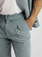 Παντελόνι Chinos Regular Fit & Overshirt Regular Fit Μέντα