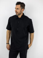 Παντελόνι Jogger Loose Fit & T-Shirt Regular Fit Polo Μαύρο