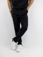 Παντελόνι Jogger Loose Fit & T-Shirt Regular Fit Polo Μαύρο