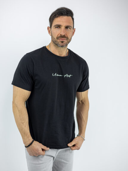 T-Shirt Regular Fit Urban Style Μαύρο