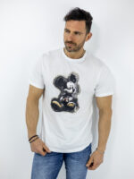 T-Shirt Regular Fit Mickey Λευκό