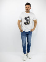 T-Shirt Regular Fit Mickey Λευκό