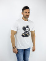 T-Shirt Regular Fit Mickey Λευκό