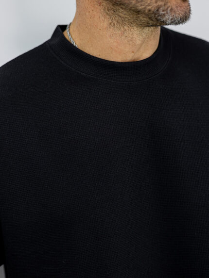 T-Shirt Regular Fit Καλαμπόκι Μαύρο