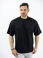 T-Shirt Regular Fit Καλαμπόκι Μαύρο