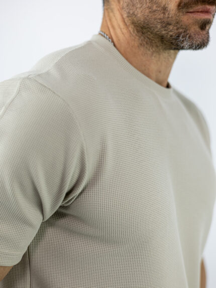 T-Shirt Regular Fit Καλαμπόκι Μπέζ