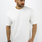 T-Shirt Oversized Μονόχρωμο Λευκό