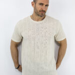 T-Shirt Regular Fit Μονόχρωμο Μπέζ