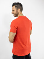 T-Shirt Regular Fit 3D Στάμπα Κόκκινο