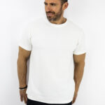 T-Shirt Regular Fit Μονόχρωμο Λευκό