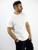 T-Shirt Regular Fit Μονόχρωμο Λευκό