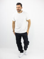 T-Shirt Regular Fit Μονόχρωμο Λευκό