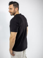 T-Shirt Regular Fit Μονόχρωμο Μαύρο