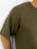 T-Shirt Oversized Μονόχρωμο Λαδί