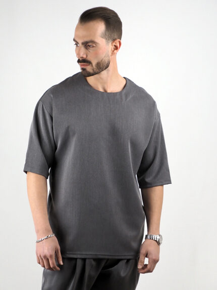T-Shirt Oversized Γκρί