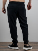 Παντελόνι Jogger Loose Fit Λινό Μαύρο
