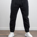 Παντελόνι Jogger Loose Fit Λινό Μαύρο