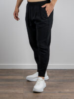 Παντελόνι Jogger Loose Fit Λινό Μαύρο