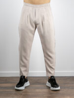 Παντελόνι Jogger Loose Fit Λινό Μπέζ