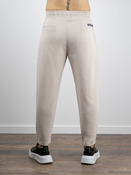 Παντελόνι Jogger Loose Fit Λινό Μπέζ