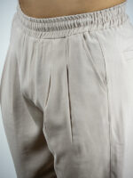 Παντελόνι Jogger Loose Fit Λινό Μπέζ