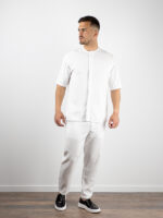 Παντελόνι Jogger Λινό Λευκό
