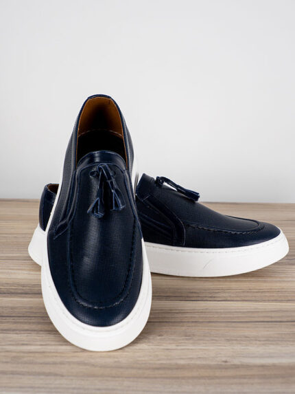 Παπούτσι Δερμάτινο άνετη Γραμμή Μπλέ