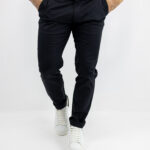 Παντελόνι Chinos Πικέ Μαύρο