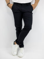 Παντελόνι Chinos Πικέ Μαύρο