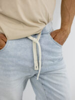 Παντελόνι Jean Regular Fit & Λάστιχο Κάτω Σιέλ