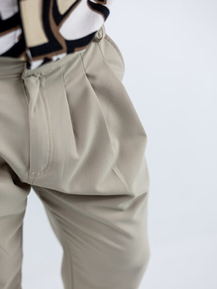 Παντελόνι Jogger Loose Fit & Λάστιχο Πίσω Μπέζ