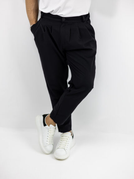 Παντελόνι Jogger Loose Fit & Λάστιχο Πίσω Μαύρο
