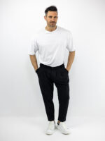 Παντελόνι Jogger Loose Fit & Λάστιχο Πίσω Μαύρο