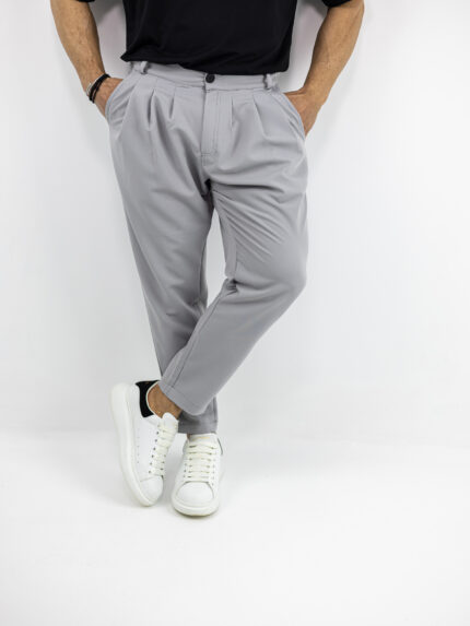 Παντελόνι Jogger Loose Fit & Λάστιχο Πίσω Γκρί