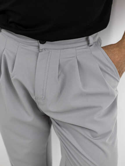 Παντελόνι Jogger Loose Fit & Λάστιχο Πίσω Γκρί