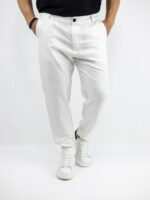 Jean Παντελόνι Jogger Loose Fit Λεύκο