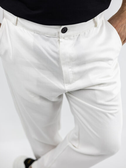 Jean Παντελόνι Jogger Loose Fit Λεύκο