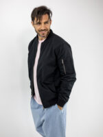 Μπουφάν Bomber Regular Fit Μαύρο