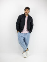 Μπουφάν Bomber Regular Fit Μαύρο