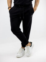 Παντελόνι Φόρμα & Λάστιχο Κάτω Regular Fit Μαύρο