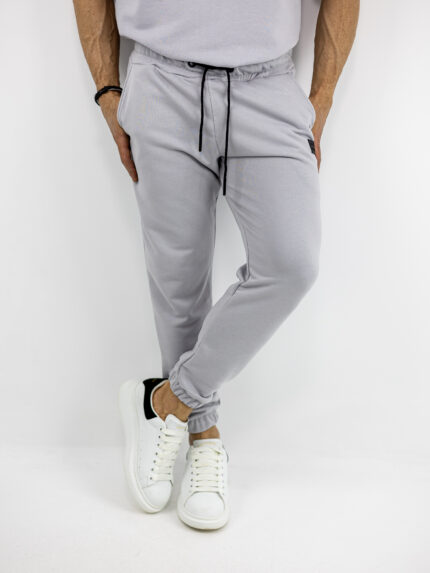 Παντελόνι Φόρμα & Λάστιχο Κάτω Regular Fit Γκρί