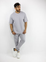 Παντελόνι Φόρμα & Λάστιχο Κάτω Regular Fit Γκρί